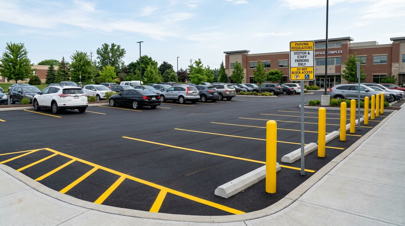 Parking lot accessories and asset protection