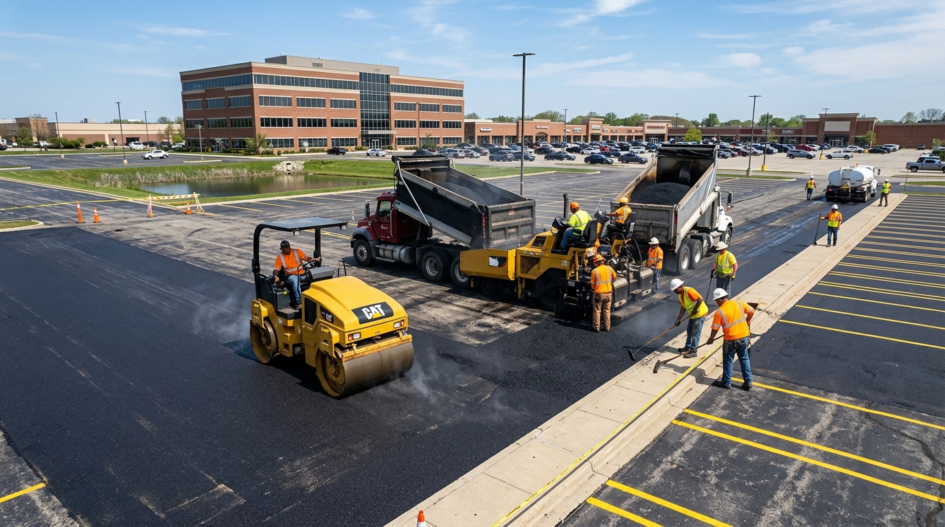Parking lot repair and paving