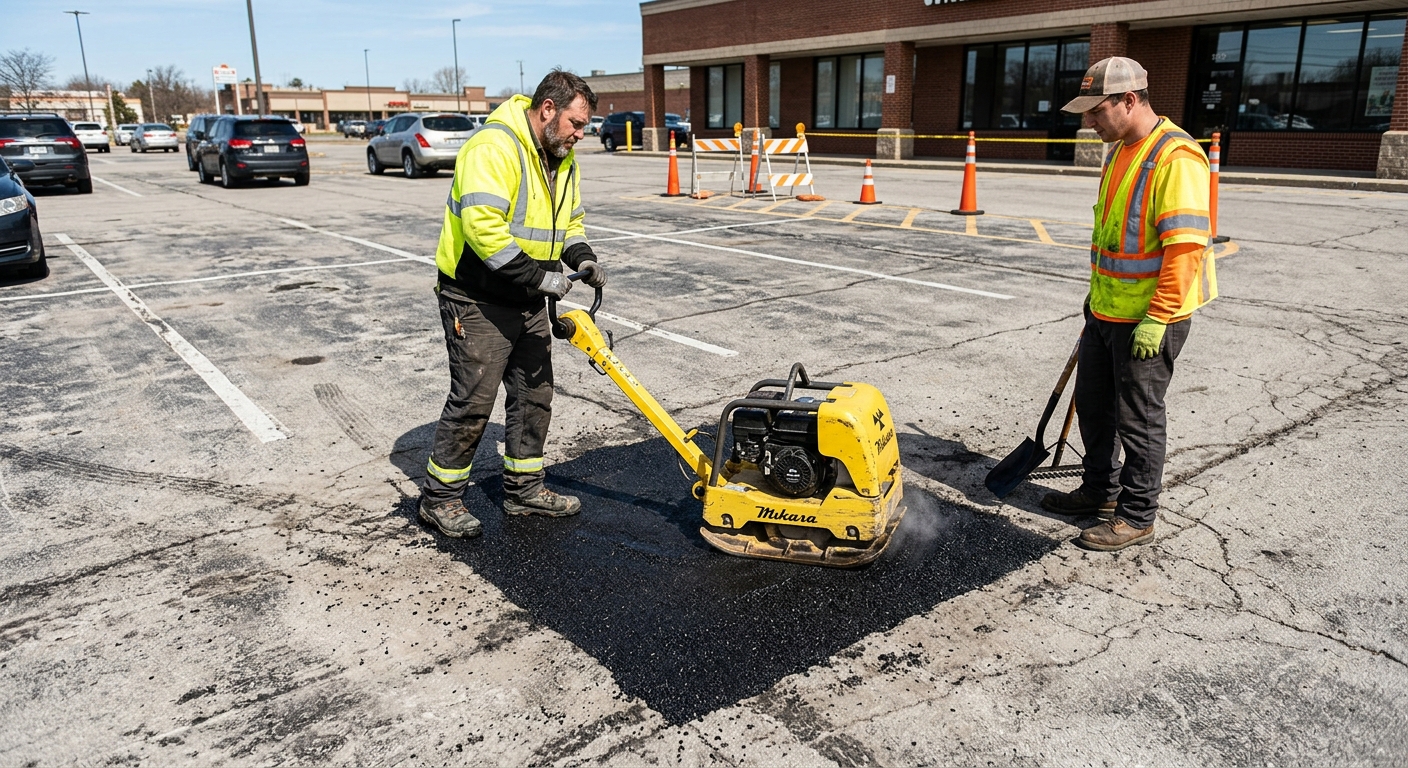 Commercial pothole repair